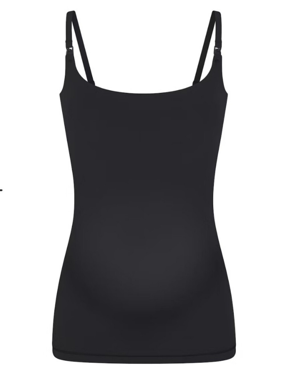 SKIMS Fits Everybody Maternity Nursing Tank Onyx Black Small NWT
